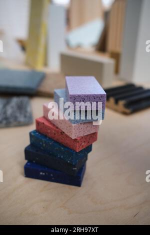 Building blocks material granite Stock Photo