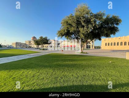 Luxurious shopping mall in Katara cultural village in Doha Qatar Stock Photo