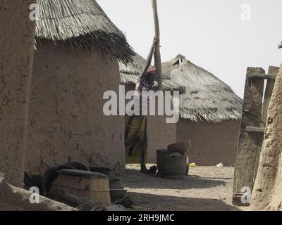 beautiful pictures of village children in Africa. African children in a tribe. kids of mali. poor children playing Stock Photo