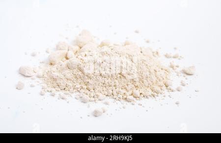 Calcium oxide CaO, commonly known as quicklime or burnt lime Stock Photo