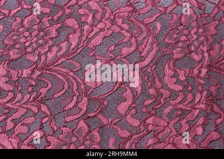 fabric texture. mesh texture. flower fabric texture. string texture, mesh cloth. black synthetic fabric. can be used as a background Stock Photo