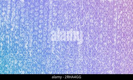 Plastic bubble wrap sheet background: shipment and protection concept Stock Photo