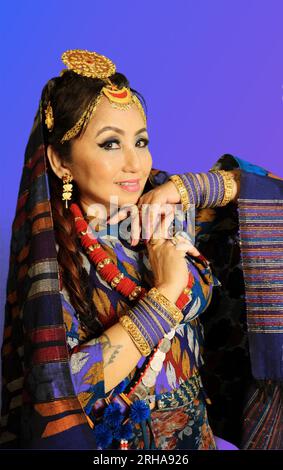 Beautiful Limbu(Nepali) bride in a traditional Limbu outfit! | Dress culture,  Nepal clothing, Traditional outfits