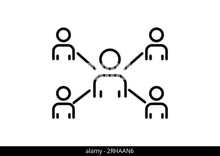 Affiliate icon. Icon related to Search Engine Optimization. suitable for web site design, app, user interfaces. line icon style. Simple vector design Stock Vector