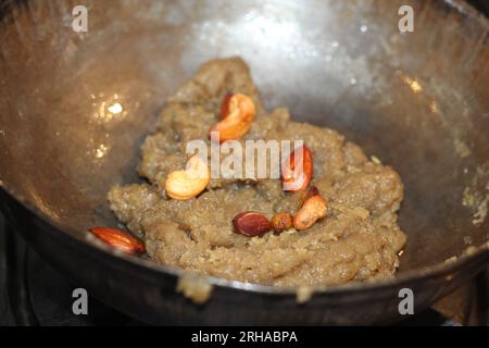 Suji ka halwa or rava sheera or ravyacha shira is an indian sweet