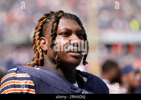 Chicago Bears 2023 draft pick, defensive lineman Zacch Pickens warms up  during the NFL football team's rookie minicamp at Halas Hall in Lake  Forest, Ill., Saturday, May 6, 2023. (AP Photo/Nam Y. Huh Stock Photo -  Alamy