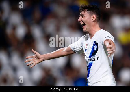 Giacomo Stabile of FC Internazionale celebrates after scoring a