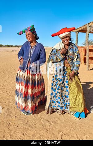 Namibia. Portrait of women of Herero Bantu ethnic group Stock Photo