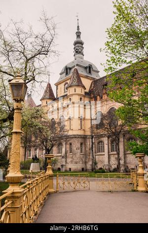 The beautiful Vajdahunyad Castle in Budapest Stock Photo