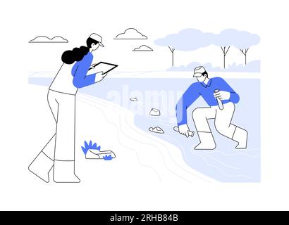 Manage environmental restoration project abstract concept vector