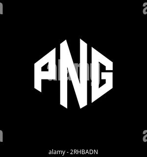 PNG letter logo design with polygon shape. PNG polygon and cube shape ...