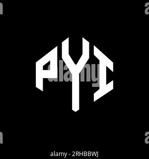PYI letter logo design with polygon shape. PYI polygon and cube shape ...