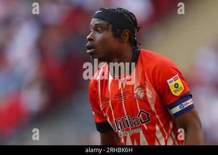 Pelly Ruddock Mpanzu of Luton Town - Coventry City v Luton Town, Sky Bet Championship Play-Off Final, Wembley Stadium, London, UK - 27th May 2023  Editorial Use Only - DataCo restrictions apply Stock Photo