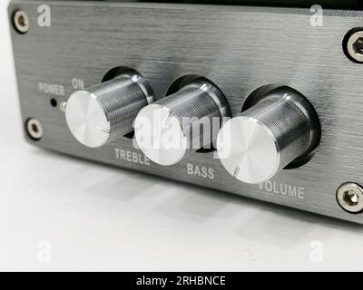 front volume control knob volume control knob Stock Photo