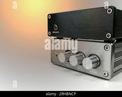 front volume control knob volume control knob Stock Photo
