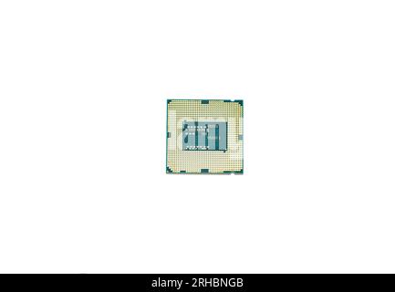 cpu chip on white background Stock Photo