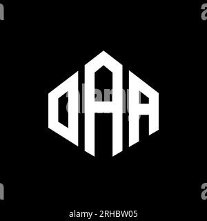OAA letter logo design with polygon shape. OAA polygon and cube shape ...