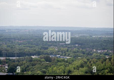 German Ruhr Area from above Stock Photo