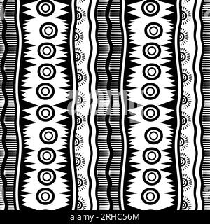 ancient maya tribal ethnic seamless pattern with black and white color ...
