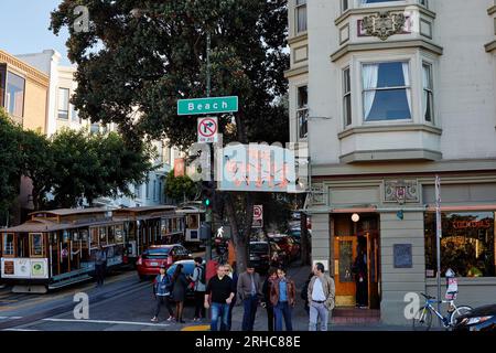San Francisco, California, USA. 7th Nov, 2015. The Buena Vista Cafe opened in 1916. It is famoud for having introduced Irish Coffee to the United States in 1952. (Credit Image: © Ian L. Sitren/ZUMA Press Wire) EDITORIAL USAGE ONLY! Not for Commercial USAGE! Stock Photo