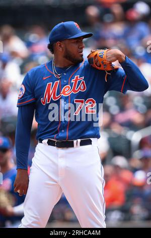 New York, United States. 12th Aug, 2023. Aug 12 2023; New York City, New  York, Atlanta Braves second baseman Ozzie Albies (1) in the batter box  against the New York Mets. (Ariel