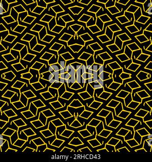 Geometric abstract seamless pattern with zigzag mesh lines stripes background Stock Vector