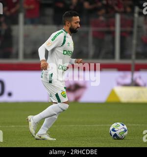 Curitiba, Brazil. 15th Aug, 2023. Clayson during Athletico e Cuiabá held at Joaquim Américo Guimarães Stadium in Curitiba, PR. Credit: Carlos Pereyra/FotoArena/Alamy Live News Stock Photo