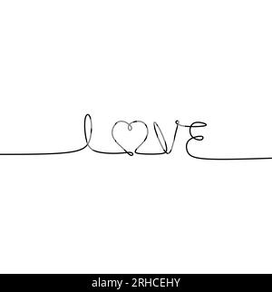line drawing continues romance arrow. Stock Vector