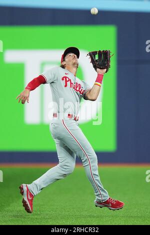 Philadelphia Phillies second baseman Bryson Stott plays during a baseball  game against the Cincinnati Reds Monday, Aug. 15, 2022, in Cincinnati. (AP  Photo/Jeff Dean Stock Photo - Alamy