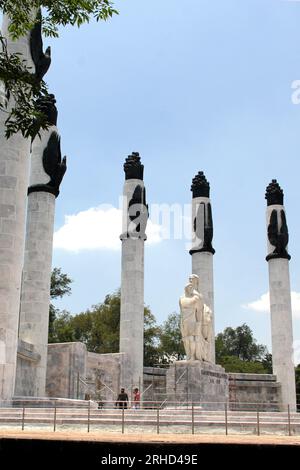 Mexico City, Mexico - August 9, 2023: The Altar a la Patria or Monumento a los Nios Heroes is a mausoleum in the Bosque de Chapultepec Stock Photo