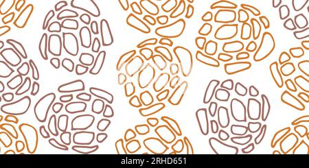 Modern seamless pattern with various animal print.Spots from the leopard pattern. Design of packaging, wallpaper, fabric or poster. Vector flat illustration. Stock Vector