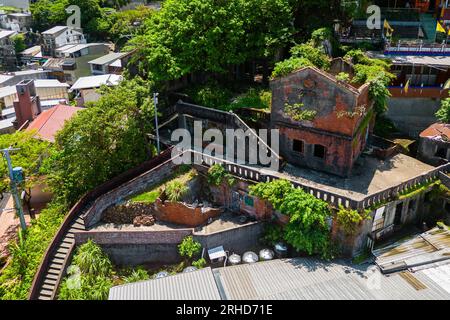 Former residence of Hsu Tzi sang, aka Qingyu Hall, a heritage building at Keelung, Taiwan Stock Photo