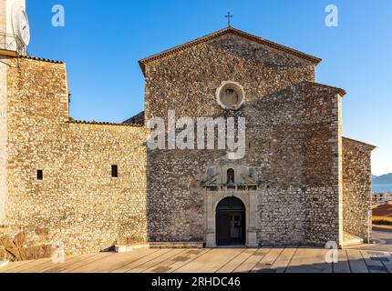 Cannes, France - July 31, 2022: Eglise Notre Dame d'Esperance Our Lady church at Place Chanoine Paul Grau square in historic Castle Hill old town Stock Photo