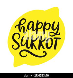Kreatwow Decorazioni Per Sukkot – 2 Pezzi: Banner Happy Sukkot Oro E Ghirlanda Con Frutta – Per Festa Ebraica E Capodanno Ebraico - 2