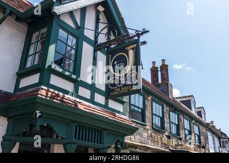 The Bugle Coaching Inn at Yarmouth,Isle of Wight, England,UK Stock Photo