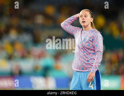 England's Keira Walsh warms up before the FIFA Women's World Cup semi-final match at Stadium Australia, Sydney. Picture date: Wednesday August 16, 2023. Stock Photo