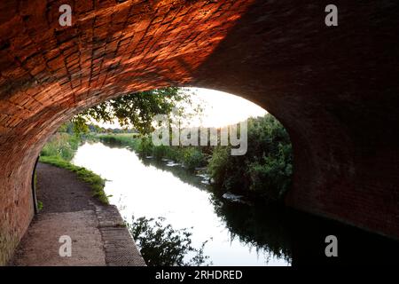 Hyde Lane Bridge, Bridgewater & Taunton Canal, Bathpool near Creech St Michael, Taunton, Somerset, England, United Kingdom Stock Photo