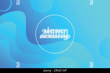 Abstract background with liquid shape geometric blue composition, modern template for website, banner art, poster design, vector Stock Vector