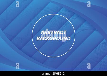 Abstract background with wavy border, lines blue composition, modern template for website, banner art, poster design, vector Stock Vector