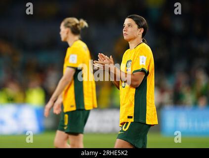 during the FIFA Women's World Cup semi-final match at Stadium Australia, Sydney. Picture date: Wednesday August 16, 2023. Stock Photo