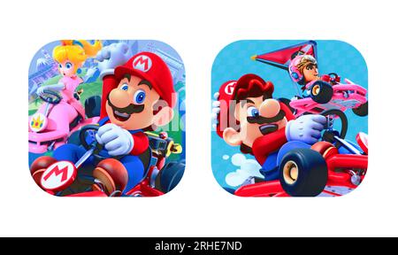 Mario kart mobile hi-res stock photography and images - Alamy