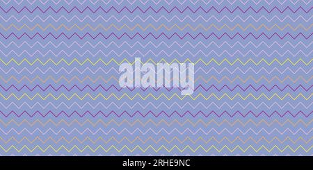 Seamless pattern. Geometric zigzag classical fashion pattern. Retro seamless vector chevrons. Colorful zigzag. Stock Vector