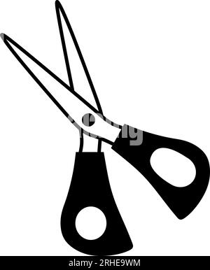 Scissors icon, logo isolated on white background. Back to school Stock Vector