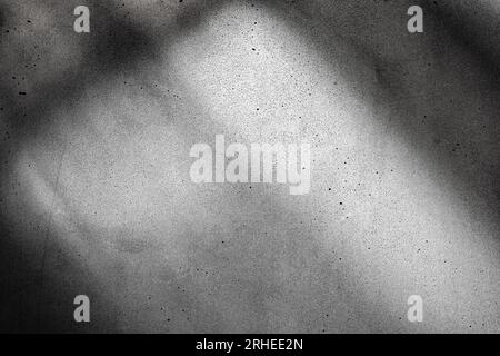 Light Beams and Shadows on Gray Grunge Concrete Floor or Wall Texture Background Stock Photo