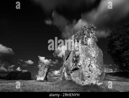 Avebury Stones, time lapse Stock Photo