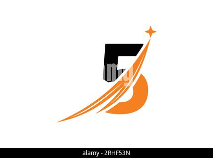 Modern Letter 5 Logo Template. luxury branding Letter Logo Design  Vector. Stock Vector