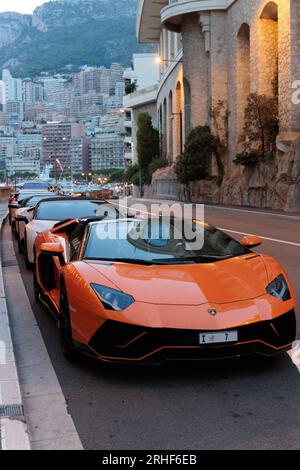 Lamborghini Aventador Ultimae supercar in Monte Carlo Stock Photo