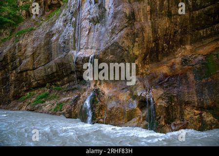 Chegem waterfalls. Kabardino-Balkaria Stock Photo