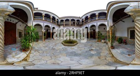 360 degree panoramic view of Dar Mustapha Pacha patio (1) - Casbah of Algiers