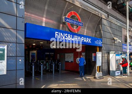 Finsbury Park Tube Station in North London Stock Photo Alamy